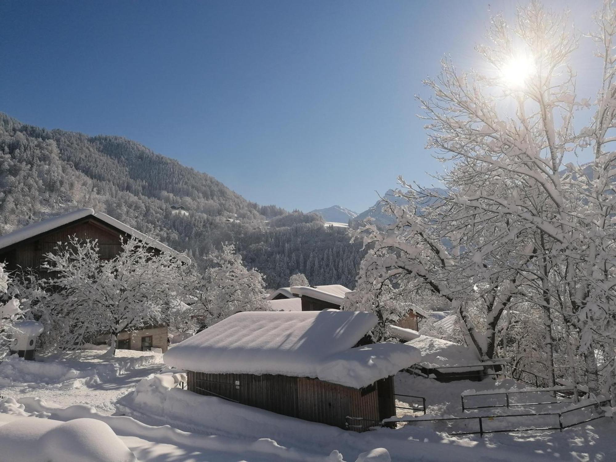 Ferienwohnung Ulrike Sankt Anton im Montafon Exterior foto